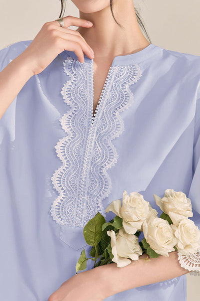 French Color-Blocking Floral Elegant Loose Shirt