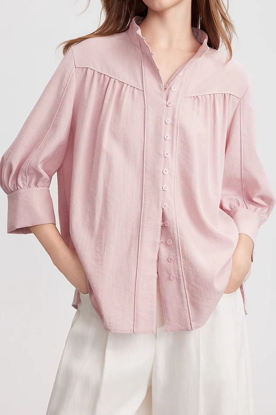 Fashion Casual Stand Collar Shirt