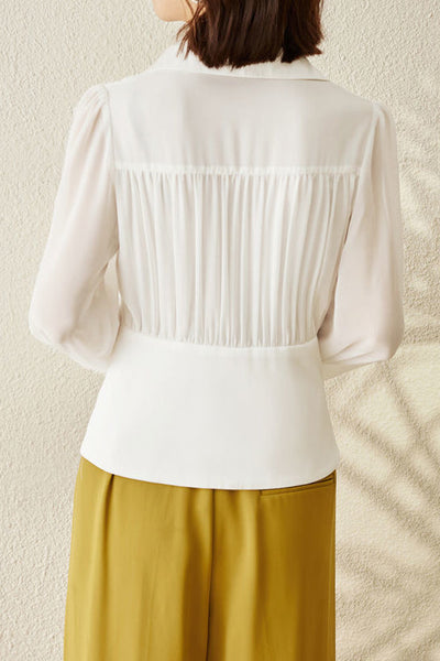Fashion Pleated Waist Shirt