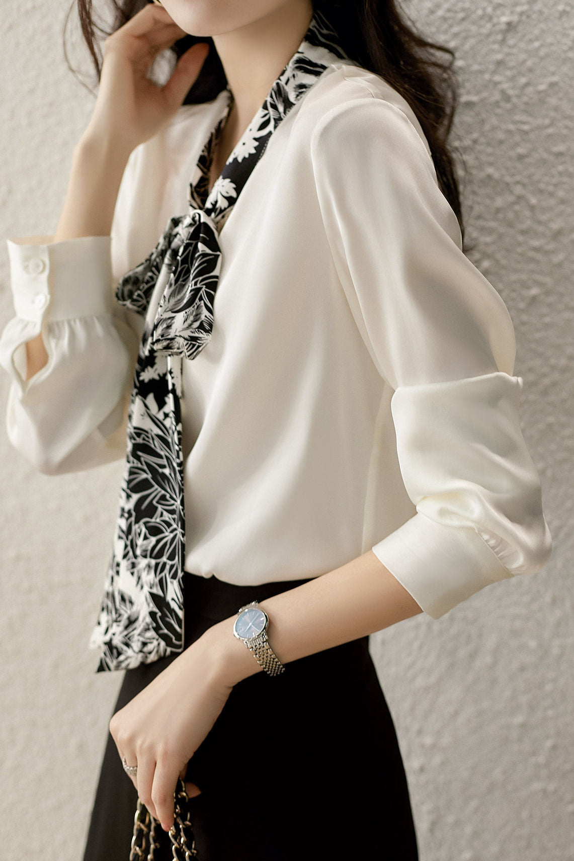 Minimalist Fashion Printed Tie Shirt
