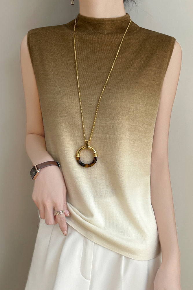 Minimalist Gradient Knit Vest