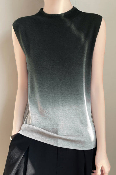 Minimalist Gradient Knit Vest