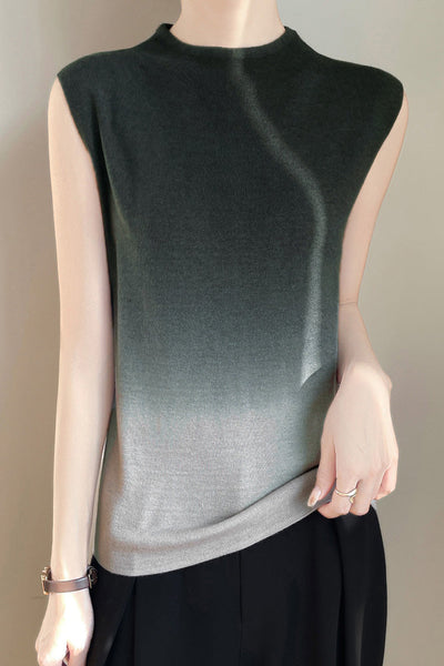 Minimalist Gradient Knit Vest