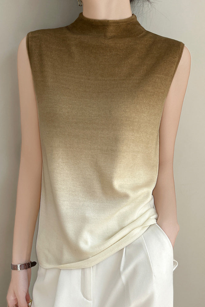Minimalist Gradient Knit Vest