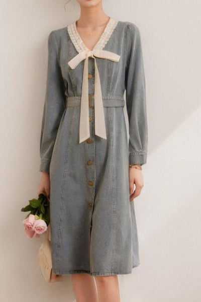 Elegant and Stylish Denim Dress