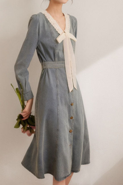 Elegant and Stylish Denim Dress