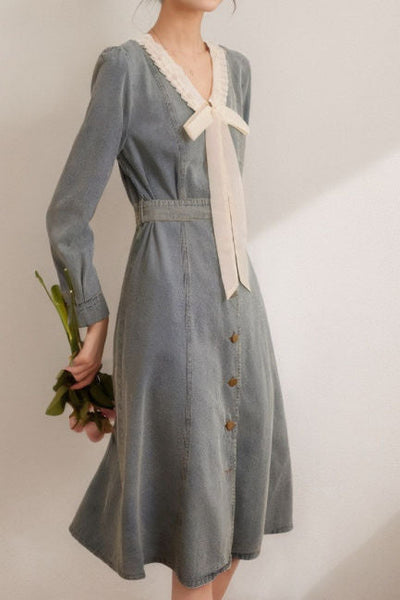 Elegant and Stylish Denim Dress
