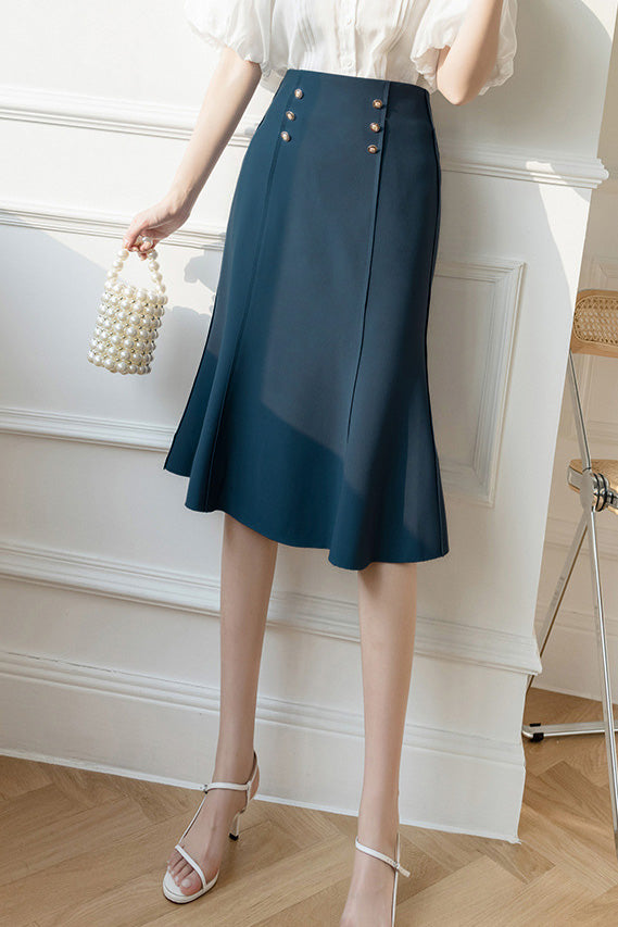 Elegant Office-Ready High-Waist Mermaid Skirt
