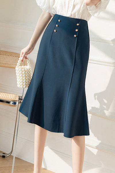 Elegant Office-Ready High-Waist Mermaid Skirt