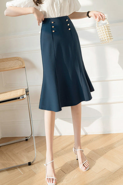 Elegant Office-Ready High-Waist Mermaid Skirt