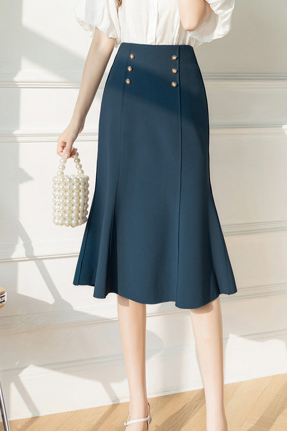 Elegant Office-Ready High-Waist Mermaid Skirt