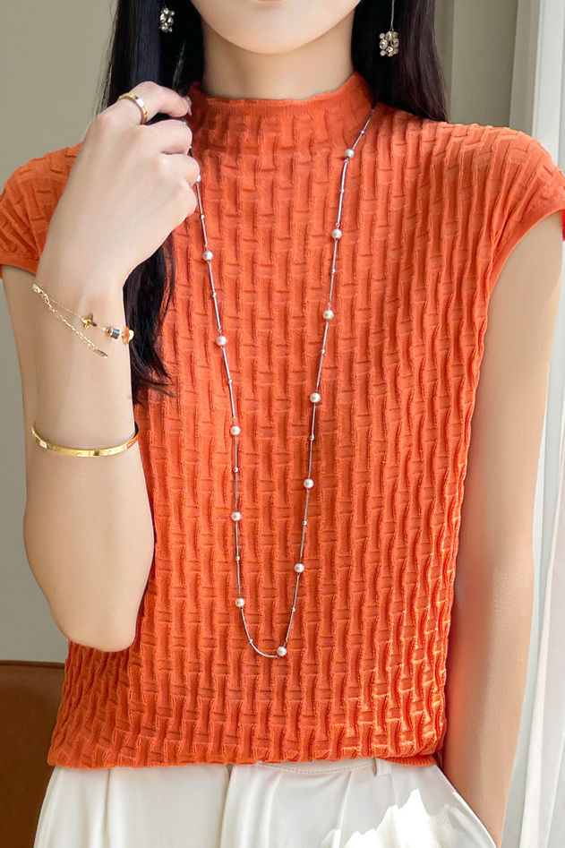 Stylish Casual Knit Short Sleeve