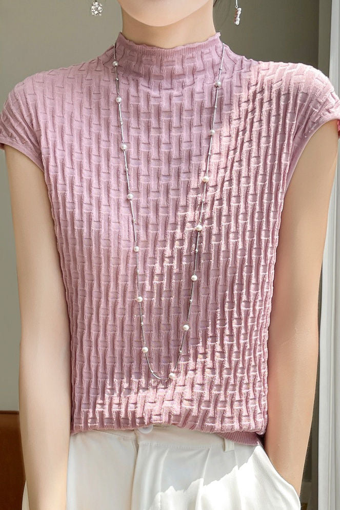 Stylish Casual Knit Short Sleeve