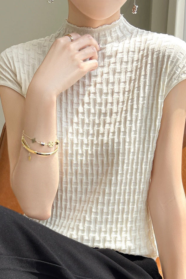 Stylish Casual Knit Short Sleeve