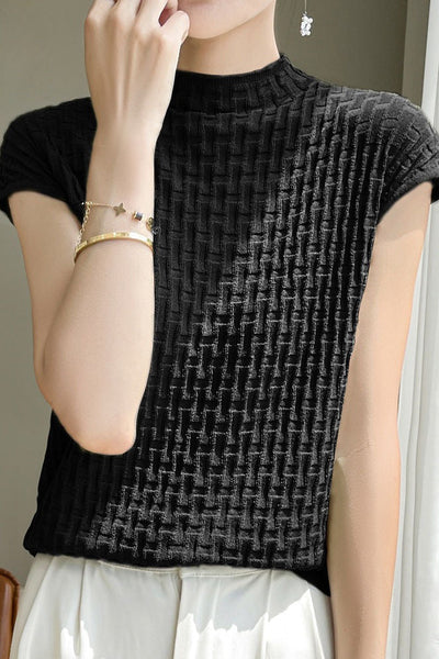 Stylish Casual Knit Short Sleeve