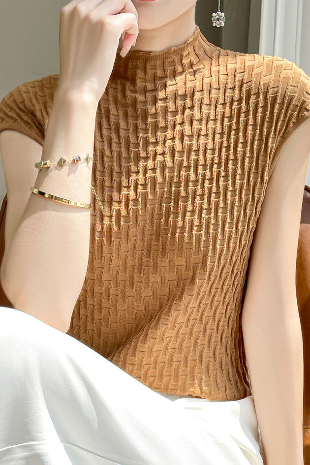 Stylish Casual Knit Short Sleeve
