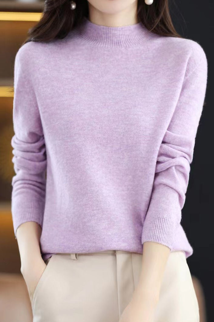 Early Autumn Long-Sleeve Knit Undershirt