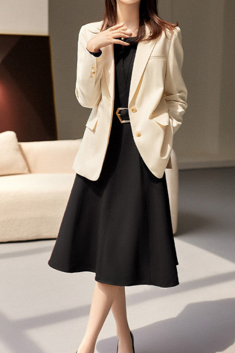 Early Autumn Office Fashion Dress