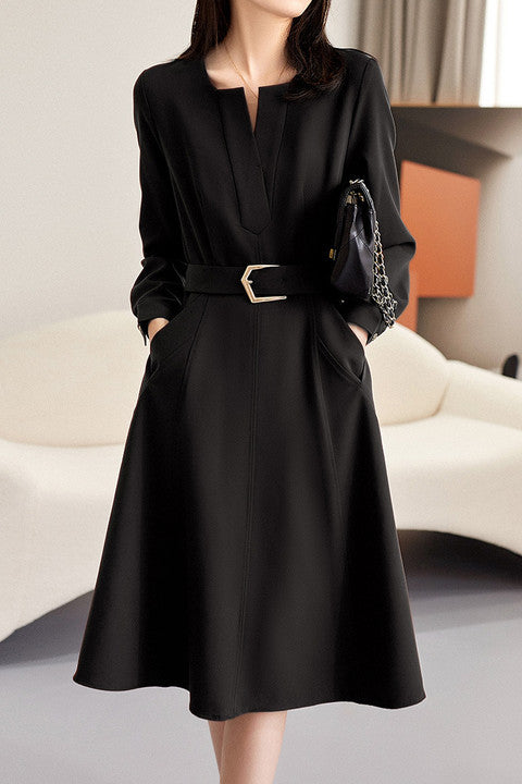 Early Autumn Office Fashion Dress