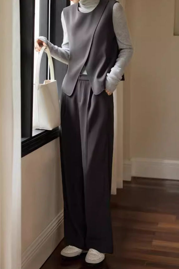 Stylish Vest and Trousers Two-Piece Set