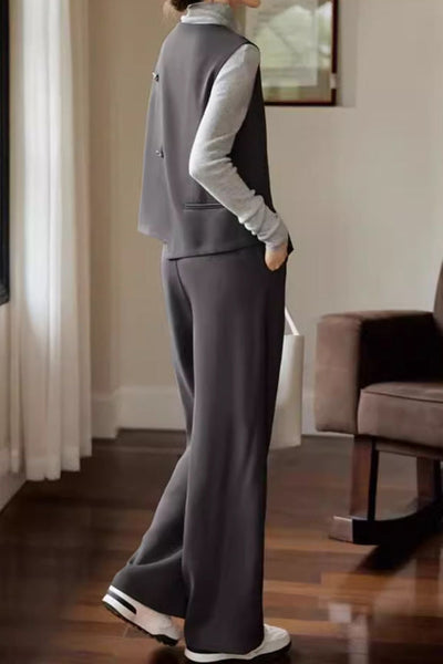 Stylish Vest and Trousers Two-Piece Set