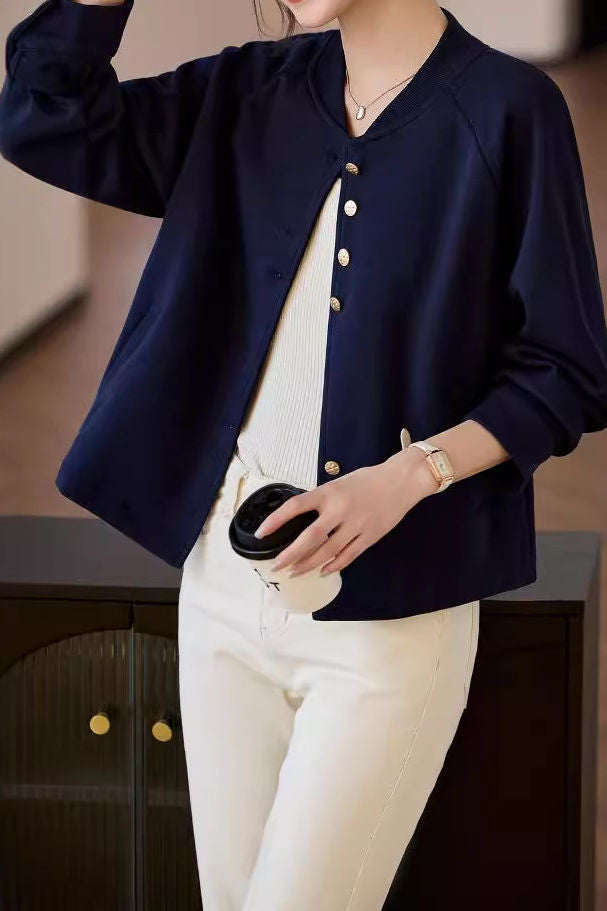 Stylish Versatile Baseball Jacket