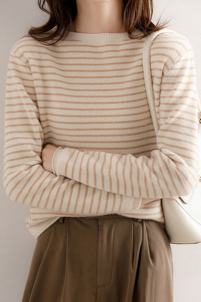 Early Autumn Classic Striped Versatile Sweater