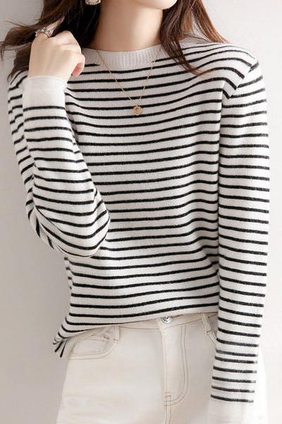Early Autumn Classic Striped Versatile Sweater
