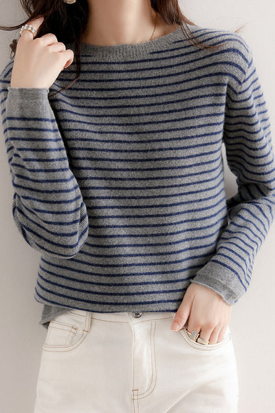 Early Autumn Classic Striped Versatile Sweater