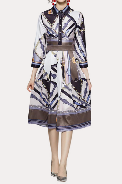 Early Autumn Trendy Printed Dress