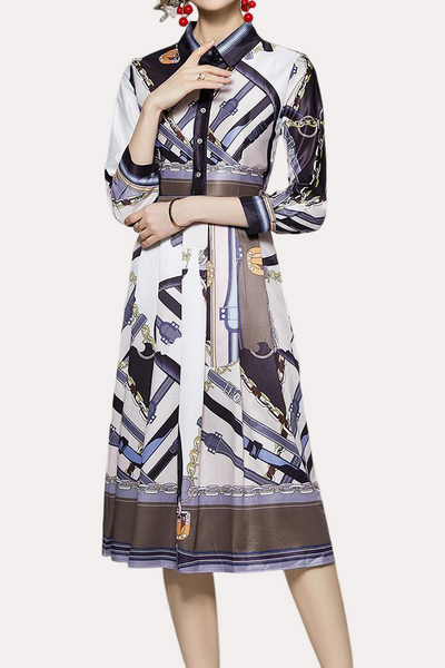Early Autumn Trendy Printed Dress