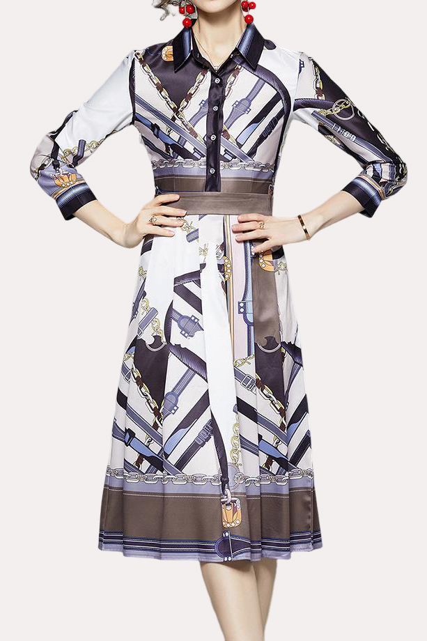 Early Autumn Trendy Printed Dress