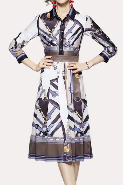 Early Autumn Trendy Printed Dress