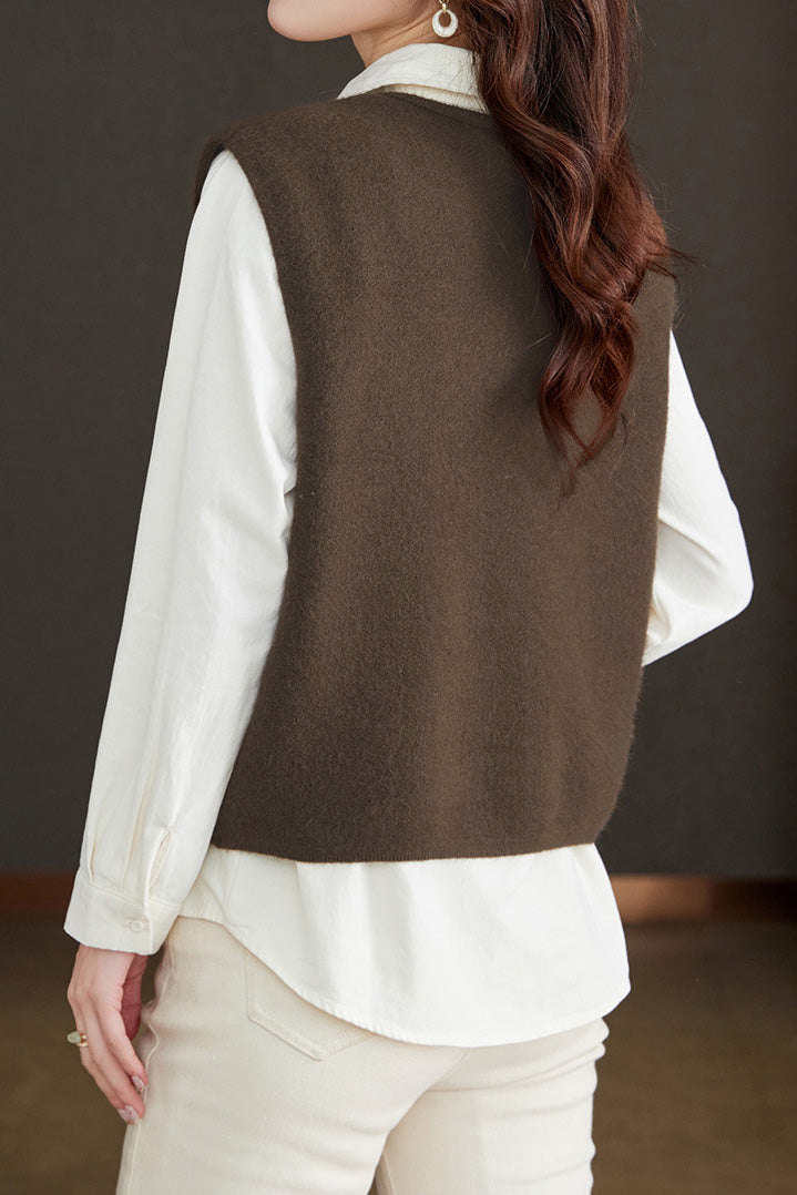 Early Autumn Versatile Sleeveless Knit Vest