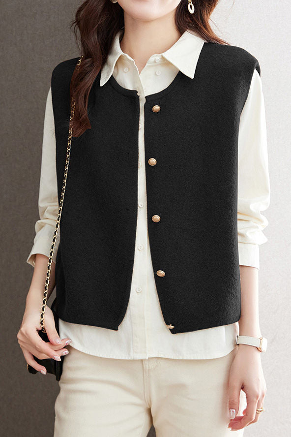 Early Autumn Versatile Sleeveless Knit Vest
