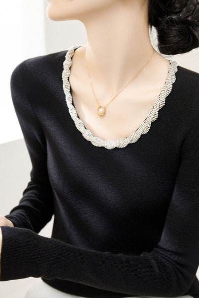 Early Autumn Diamond Chain Knitwear