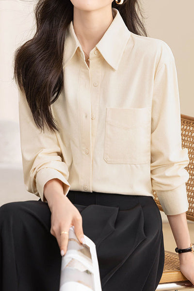 Casual Temperament Corduroy Shirt