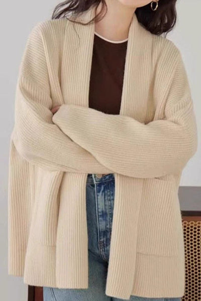Casual Versatile Loose Slouchy Knit Coat