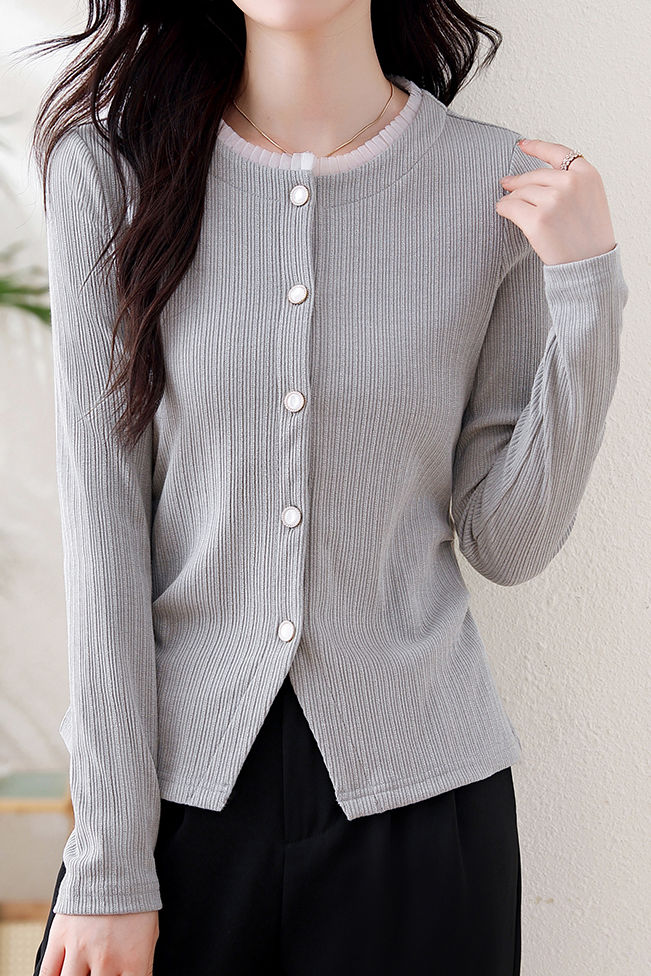 Versatile Lace-Trimmed Patchwork Cardigan