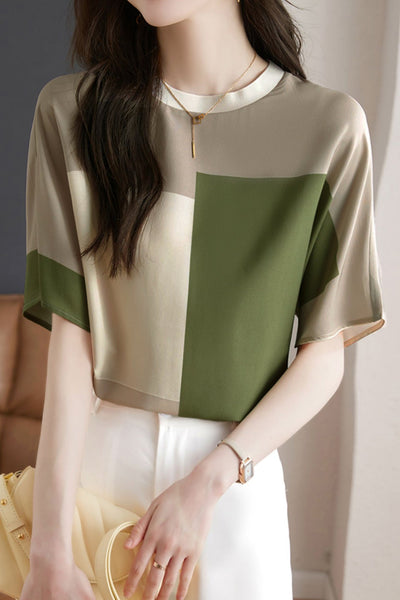 Stylish Color-blocked T-shirt
