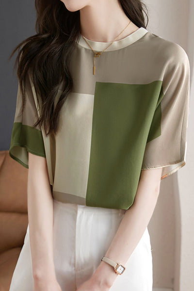 Stylish Color-blocked T-shirt