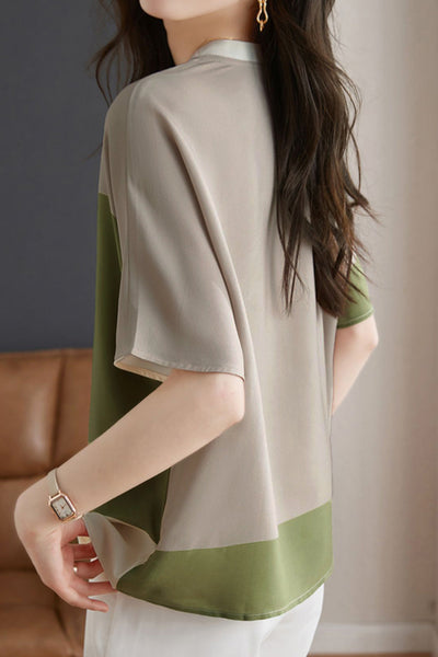 Stylish Color-blocked T-shirt