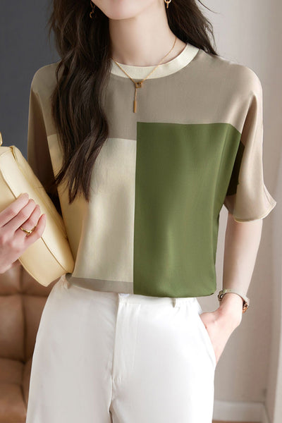 Stylish Color-blocked T-shirt