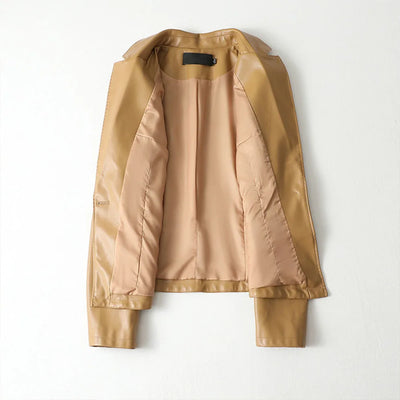 Vera Lambskin Leather Blazer