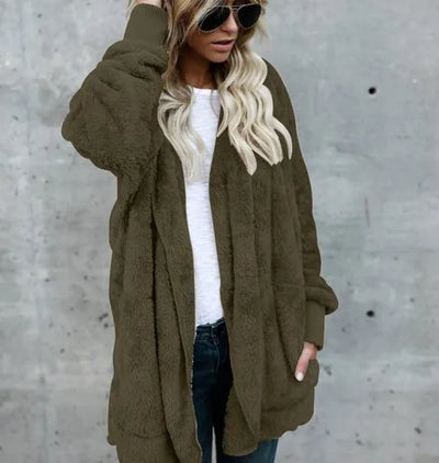 Cathy | Autumn and Winter Double Fleece Cardigan Coat