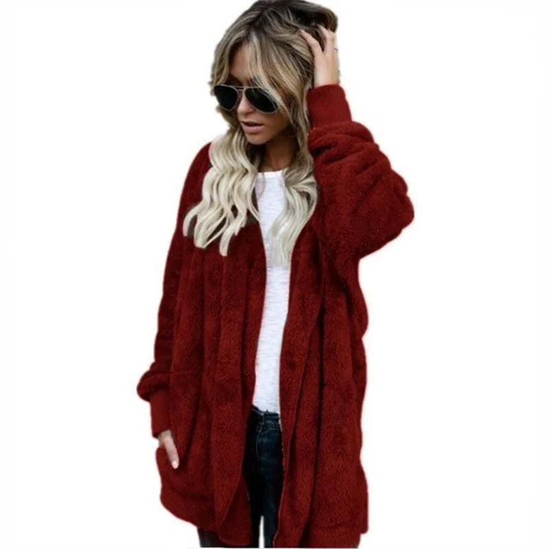 Cathy | Autumn and Winter Double Fleece Cardigan Coat