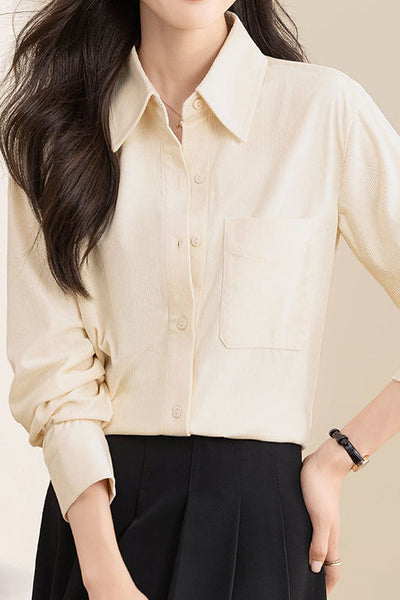Casual Temperament Corduroy Shirt