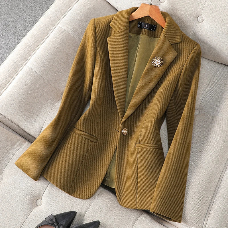 Barbara One-Button Blazer
