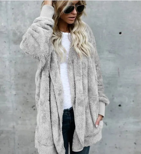 Cathy | Autumn and Winter Double Fleece Cardigan Coat
