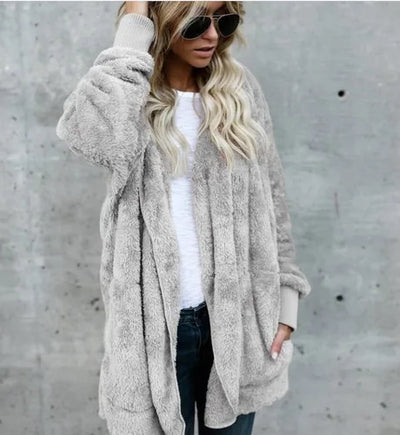 Cathy | Autumn and Winter Double Fleece Cardigan Coat